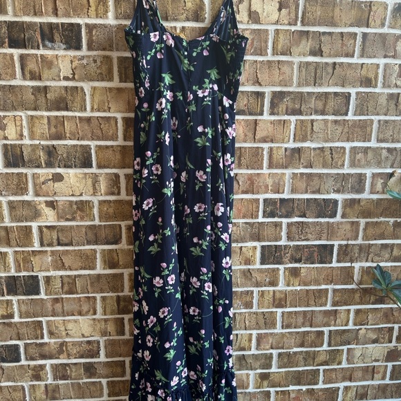 Lulu's Navy Floral High Low Dress - Picture 10 of 10